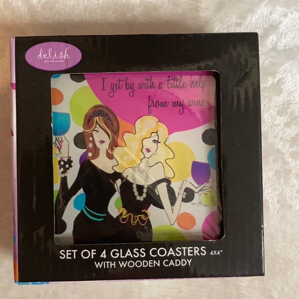 NEW Glass coasters.
